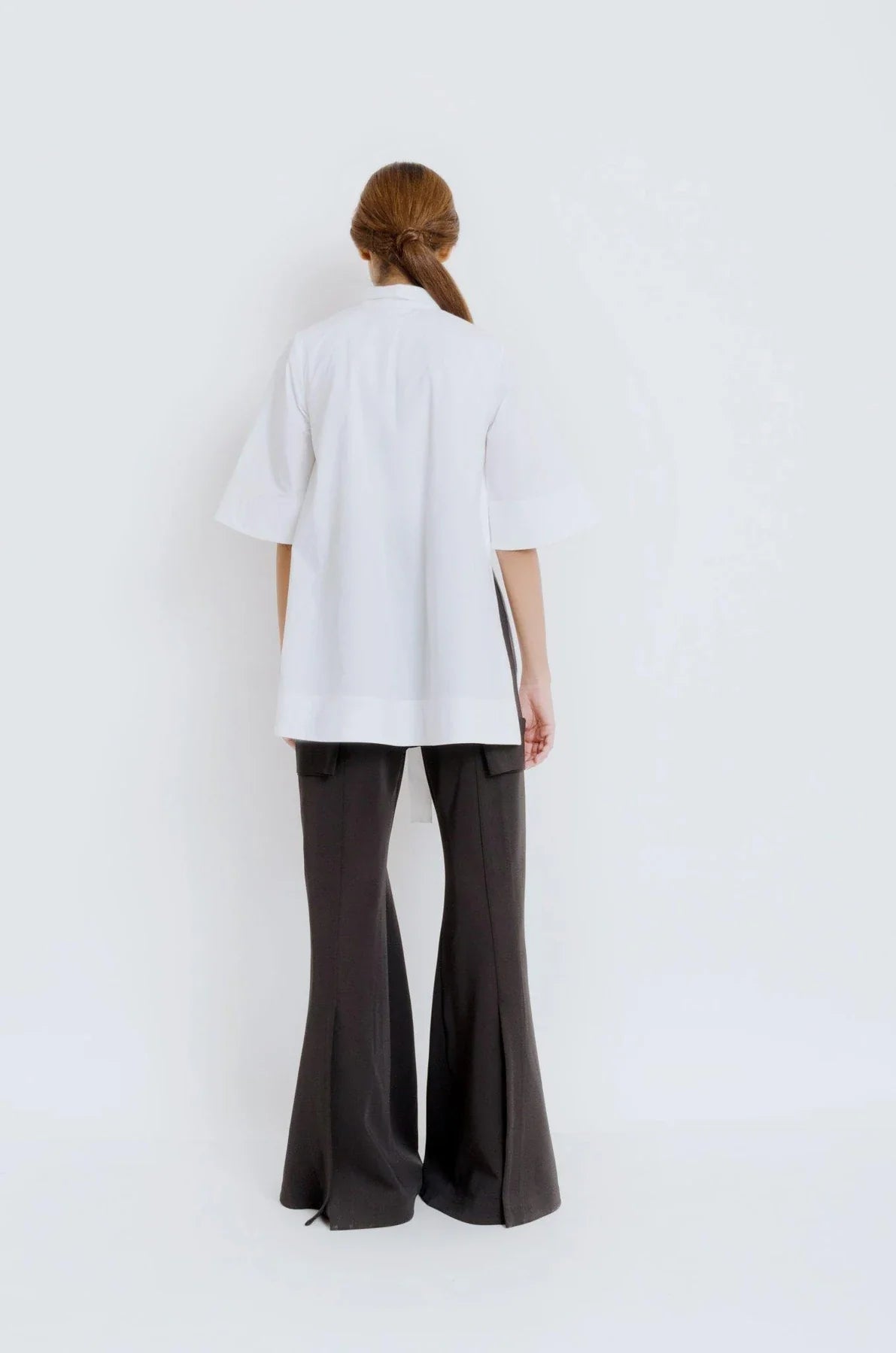 TIE-UP CAPE SHIRT