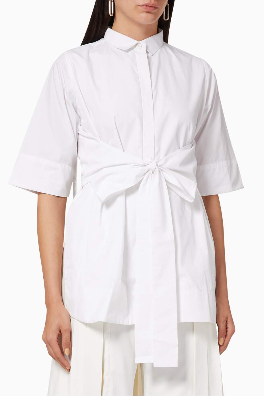 TIE-UP CAPE SHIRT